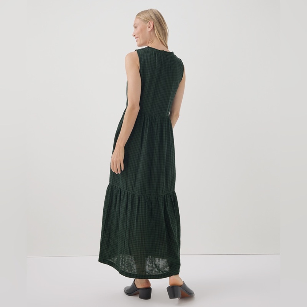 Pact Dark Green Sleeveless Maxi Dress - Picture 4 of 8